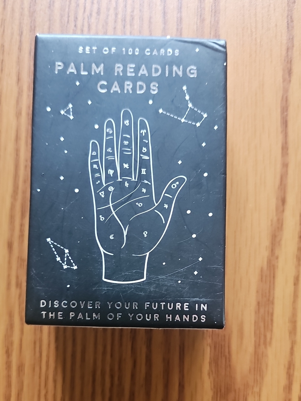 Palm Reading Cards Deck - Black